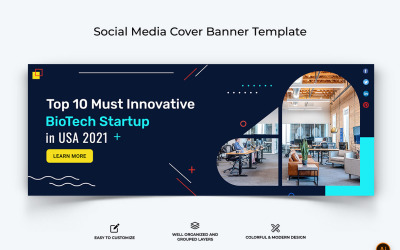 Startups Business Facebook Cover Banner Design-13