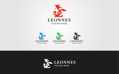 Леоннес - Шаблон логотипа буквы L