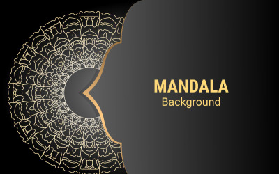 Modèle de fond de mandala décoratif de luxe créatif