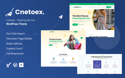 Cnetoex - тема WordPress служби прибирання