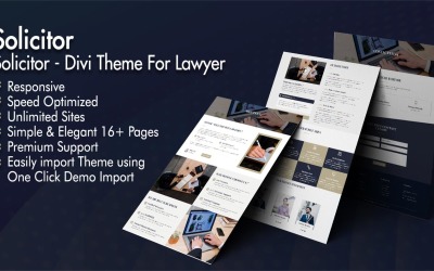 Solicitor - Tema WordPress Divi para Advogado
