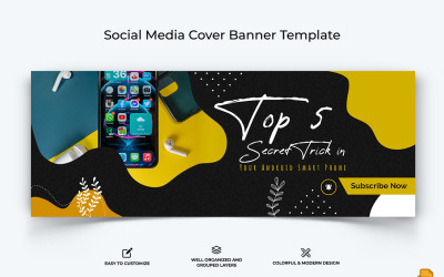 Suggerimenti per dispositivi mobili Facebook Cover Banner Design-011