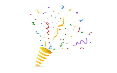 Confetti and Tinsel Explosion for Party