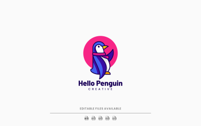 Styl logo pingwina 1