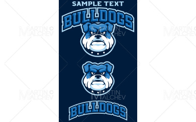 Bulldogs équipe mascotte Vector Illustration