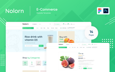 Nolorn - Веб-сайт и электронная коммерция Food Vegan