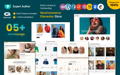 Glamist – багатоцільова тема WordPress WooCommerce