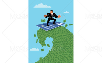 Kreditkort Cashback vektorillustration