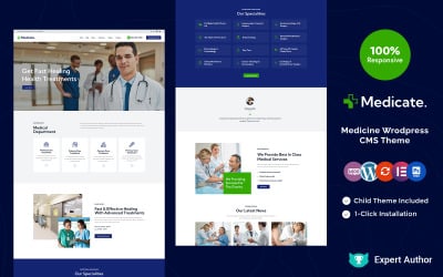 Medicate - Медицинская тема Elementor WordPress