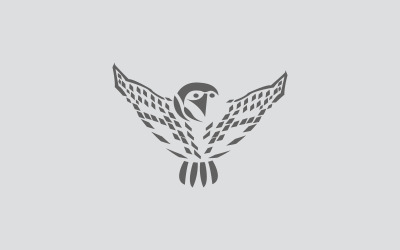 Nouveau modèle de logo de vol de hibou populaire