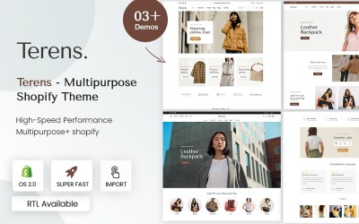 Terens - Tema Shopify Multiuso Minimal Clean 2.0