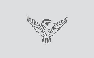 Yeni Popüler Baykuş Uçan Logo Şablonu