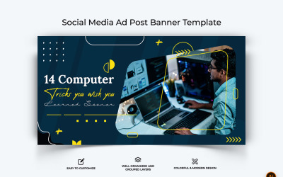 计算机技巧和黑客 Facebook 广告横幅设计-02