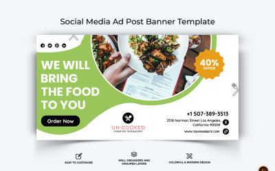 Food and Restaurant Facebook Ad Banner Design-54