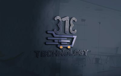 313 Online Shopping Logo Template