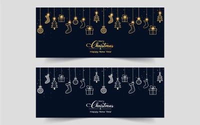 Christmas Banner with Elegant Background