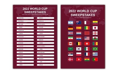 Qatar World Cup 2022 Sweepstake Kit