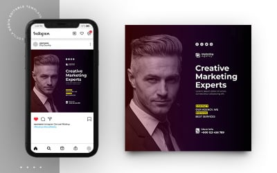 Business Marketing Agency Social Media Promotion Post Banner Template
