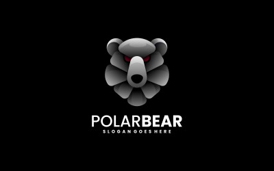 Logo-Design mit Eisbär-Farbverlauf 1
