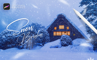 Snow Decorative Overlay Procreate Brushes