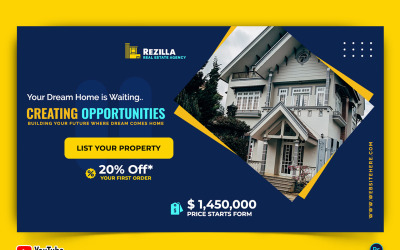 Real Estate YouTube Thumbnail Design Template-13