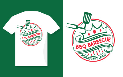 Barbekü Barbekü Izgara Restoran Logosu