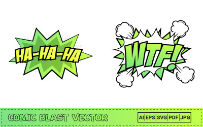 Comic Burst Art z wybuchem śmiechu
