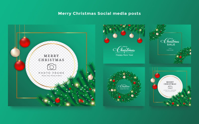 Kerst Social Media Banner Bundel