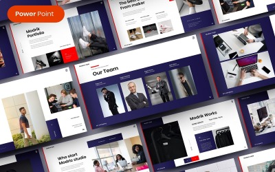 Modrik – Modello di PowerPoint aziendale