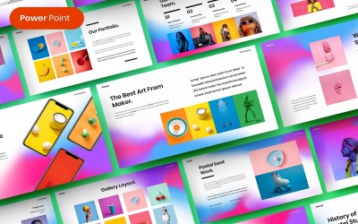 Pasztell – üzleti PowerPoint sablon
