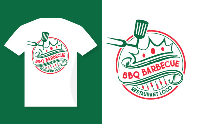 Progettazione del logo del ristorante BBQ Barbecue Grill