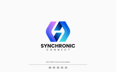 Sync Connect Gradient Logo Style