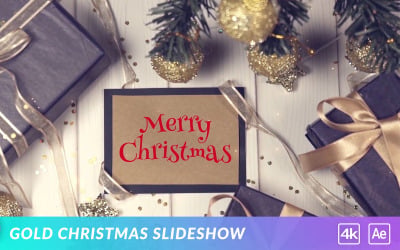Gold Christmas Slideshow - After Effects Template