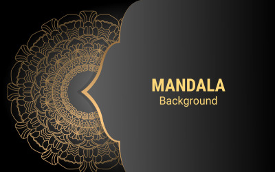 Mandala lijntekening ontwerp