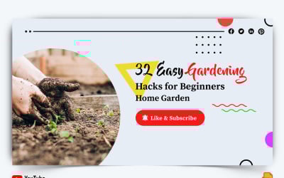 Home Gardening YouTube Thumbnail Design -008