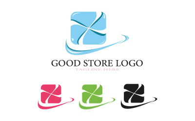 Buon modello di logo del negozio per tutti i negozi online
