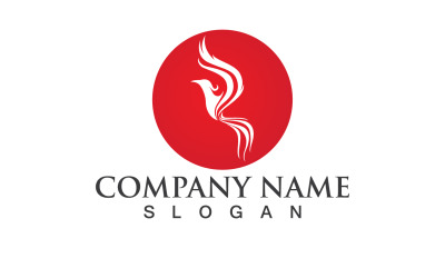 Phoenix Bird Logo et symbole Vector Element Design V13