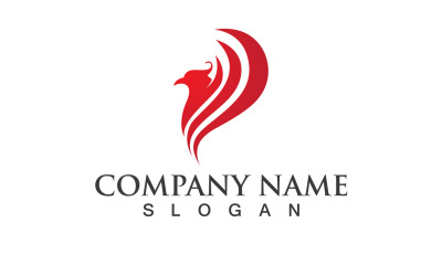 Phoenix Bird Logo Et Symbole Vector Element Design V23