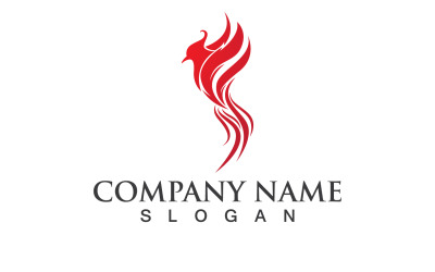 Phoenix Bird Logo et symbole Vector Element Design V2
