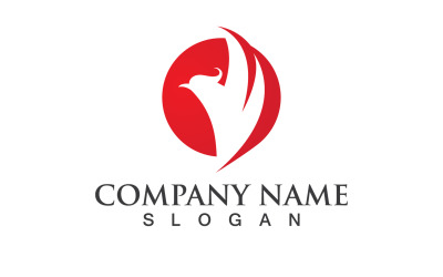 Phoenix Bird Logo et symbole Vector Element Design V4