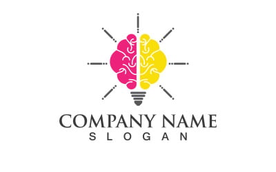 Health Brain Vector Illustration Icon Template V8