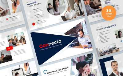 Call Center és ügyfélszolgálatok Google Slides sablon