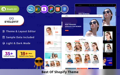 Eyelovit - Mega Gözlükler Shopify Teması | Temiz Çok Amaçlı Shopify Goggals Teması | Shopify OS 2.0