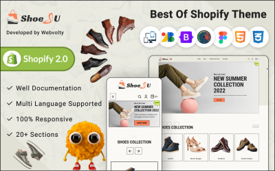 Shoesu – адаптивна тема Mega Shoes Shopify 2.0