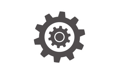 Engranaje Vector Icono Ilustración Diseño V13