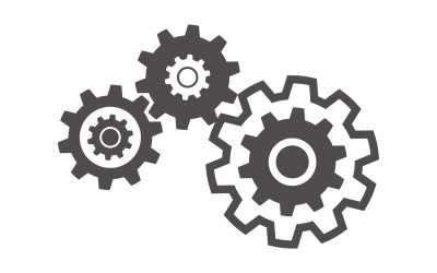Engranaje Vector Icono Ilustración Diseño V14