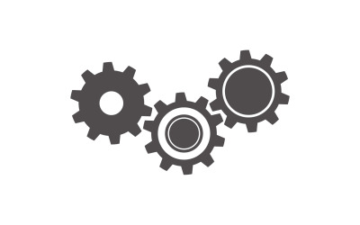 Engranaje Vector Icono Ilustración Diseño V2