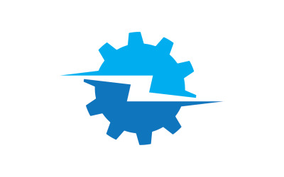 Engranaje Vector Icono Ilustración Diseño V4