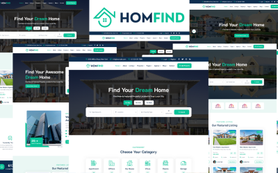Homfind - Modèle HTML5 pour l&amp;#39;immobilier