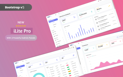 iLite Pro Responsive Bootstrap 5 Admin Mall